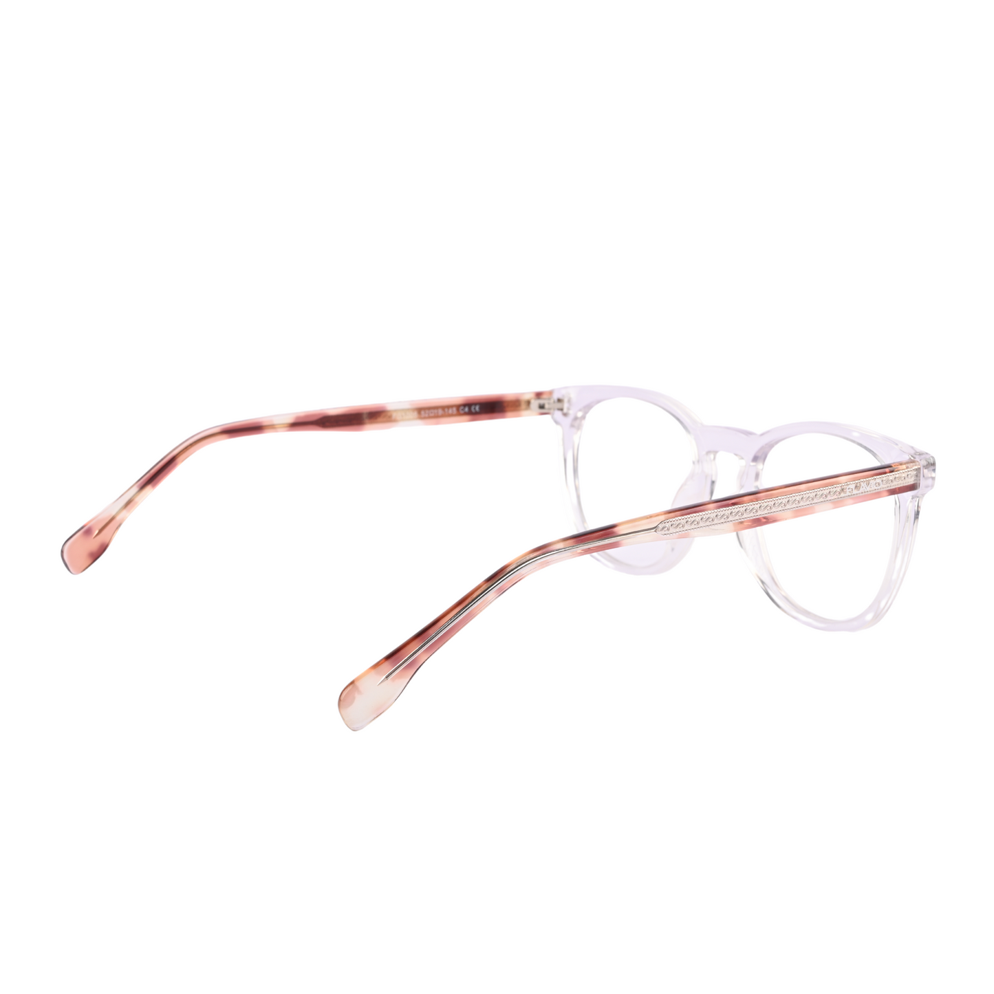 Premium Quality White Transparent  Acetate Eyeglass with Strong Magnetic Clip on Black Sunglass