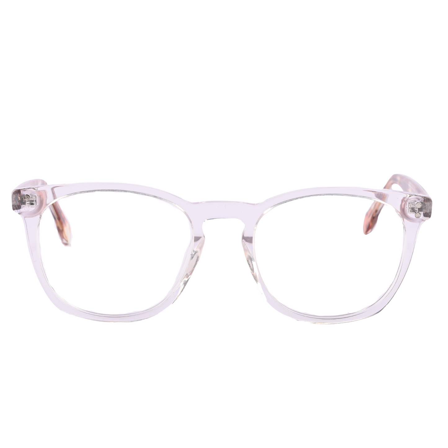 Premium Quality White Transparent  Acetate Eyeglass with Strong Magnetic Clip on Black Sunglass